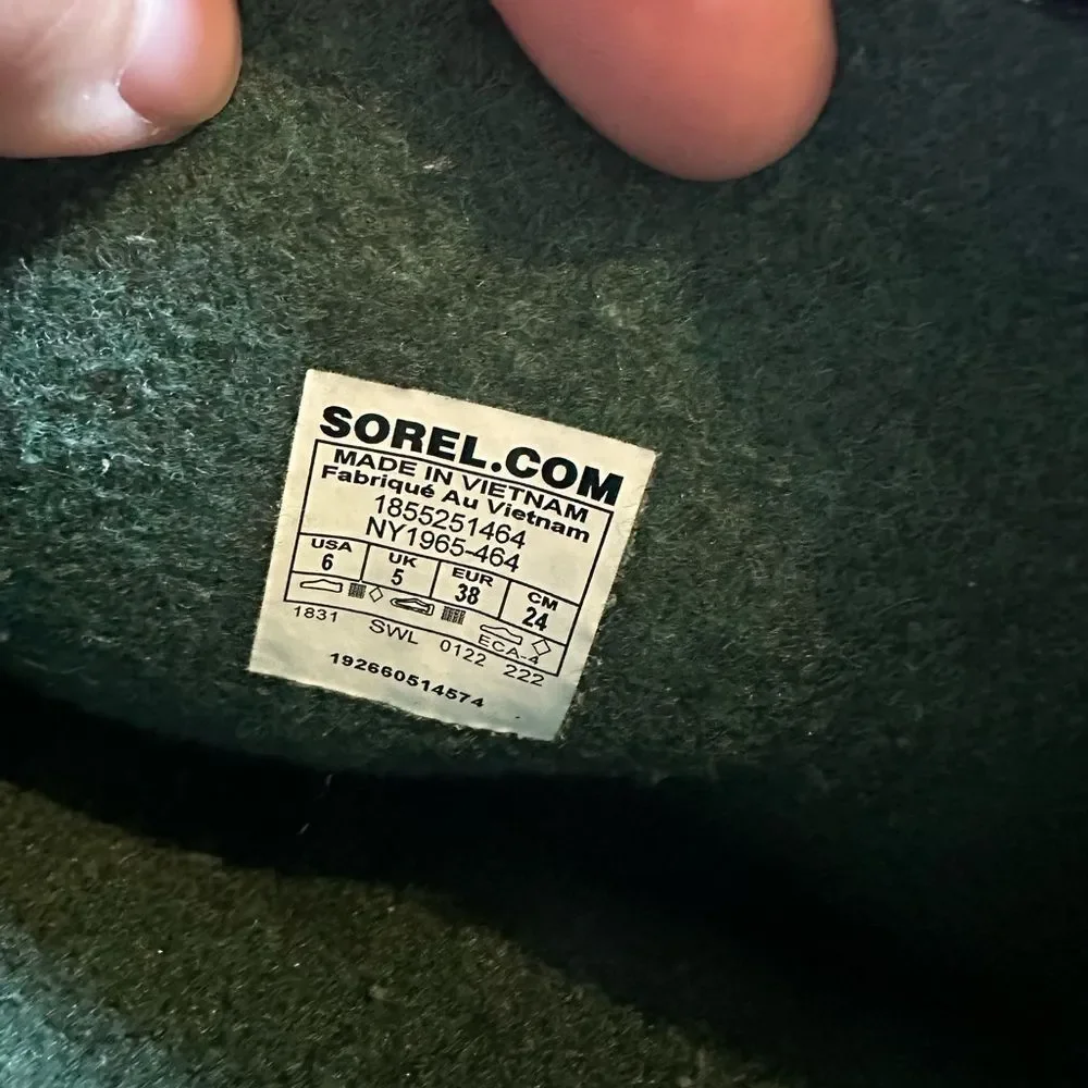 Sorel Navy Blue Winter Snow Boots Size 6 Big Kid